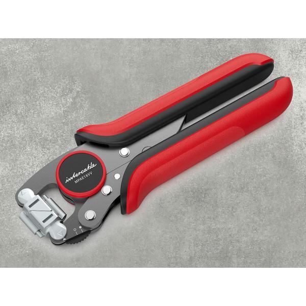 ヘッド回転式フェルール端子圧着工具【0.08〜16ｍｍ2、ツイン適用】MPAE16VV