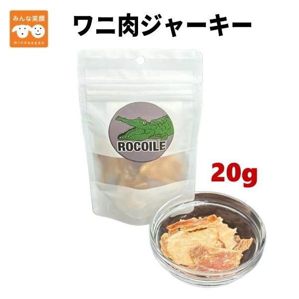 【賞味期限2027.1.16】ワニ肉ジャーキー 20g 犬 猫 おやつ フード 高たんぱく 低脂肪 アレルギー予防