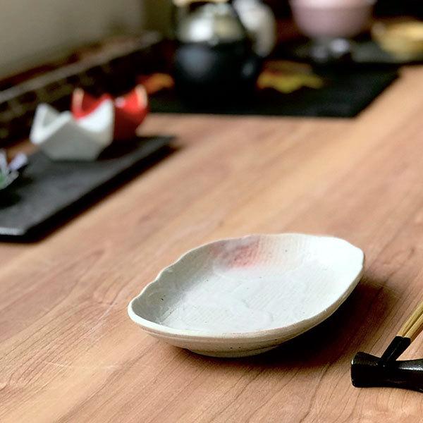 桜志野小判皿 和食器 楕円皿 業務用 約21cm 和食 和風 天ぷら 揚げ物