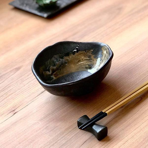 流木変形小鉢 和食器 小鉢（大） 業務用 約14.9cm 黒系 和食 和風 取鉢