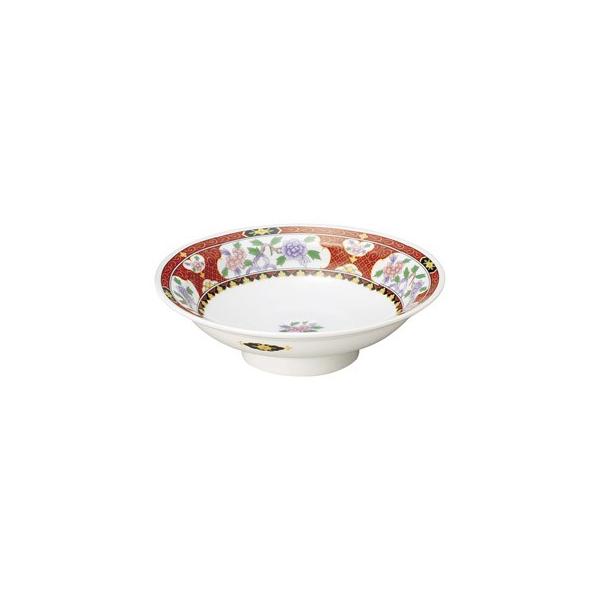 紅花祥 7.0高台皿 中華食器 丸高台皿 業務用 日本製 磁器 約21.8cm 1