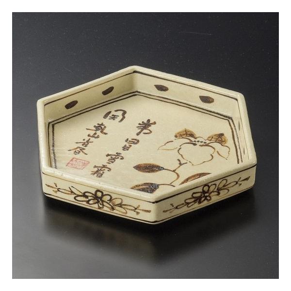 キナリ・ベージュ 乾山銘々皿12ヶ月 風景画 角皿 箱付 美品 - 工芸品