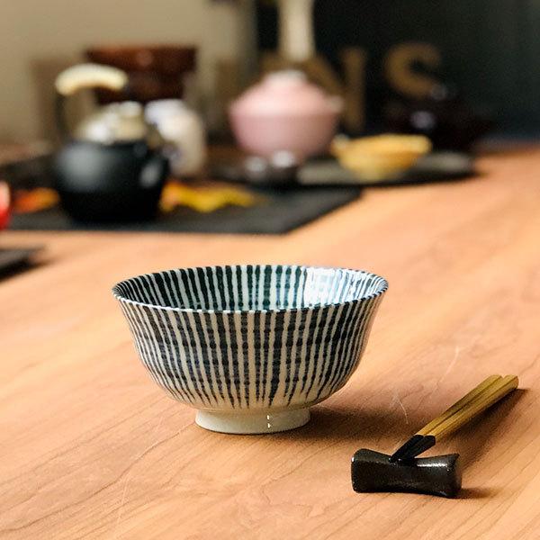 藍十草茶漬碗 和食器 飯碗 業務用 約14cm 和食 和風 茶碗 ご飯茶碗