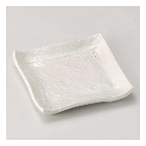 白釉正角銘々皿 和食器 フルーツ皿・銘々皿・取皿 業務用 約12.5cm 