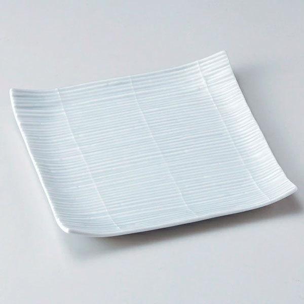 スダレ青磁正角皿 和食器 角皿（中） 業務用 約18.3cm 和食 和風 和皿