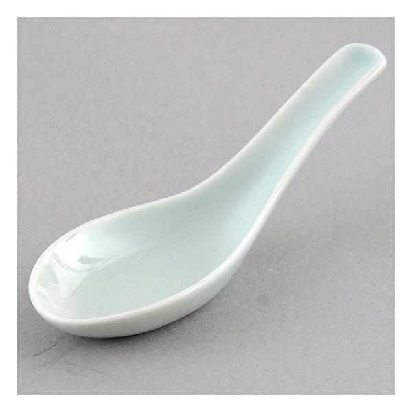 青磁第二レンゲ 中華食器 レンゲ 業務用 約14.3cm 磁器製 れんげ 青磁第二レンゲ 中華食器 レンゲ 業務用 約14.3cm 磁器製 れんげ