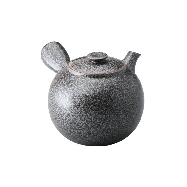 霜ふり黒豆急須 カゴアミ付 和食器 土瓶（小） 業務用 : 業務用食器