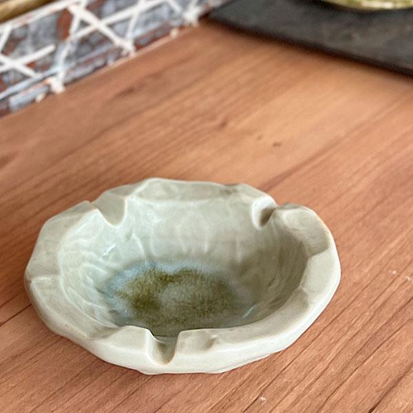 ぎやまんグレー12cm灰皿 和食器 灰皿 業務用 丸 おしゃれ 卓上 和風