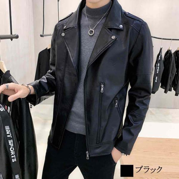 ライダースジャケット メンズ ダブルライダースジャケット 40代