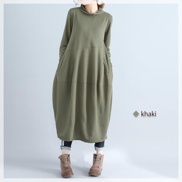 ワンピース レディース ふんわりロングワンピース オフィス 上品 50代