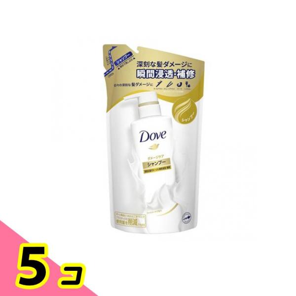 ユニリーバ Dove(ダヴ)ダメージケア シャンプー 詰め替え用 350g ×5個
