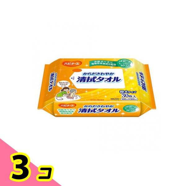 ハビナース からださわやか 清拭タオル 30枚 3個セット