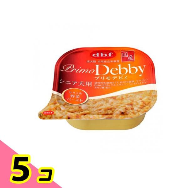 デビフペット dbf デビフ シニア犬用 総合栄養食 プリモデビィササミ&amp;野菜ペースト 95g ×5個