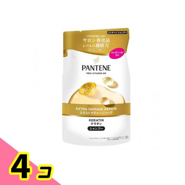 P&Gジャパン パンテーン エクストラダメージケア シャンプー 詰め替え用 300mL ×4個