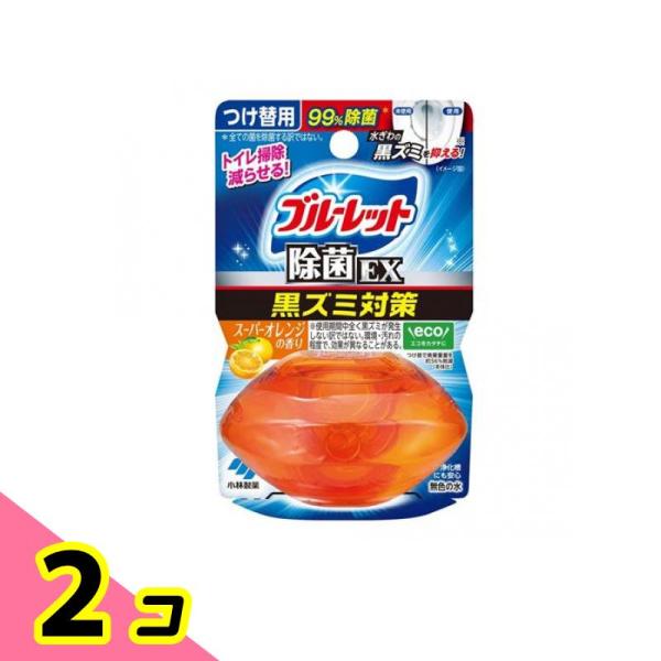 液体ブルーレットおくだけ除菌EX スーパーオレンジの香り 67mL (つけ替用) 2個セット