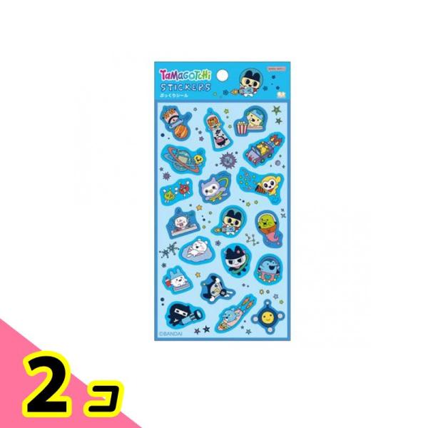 たまごっち シール ステッカー ごっちカード しおり 等 たまごっち たまごっちステッカー ぷっくりシール ブルー 1シート入 2