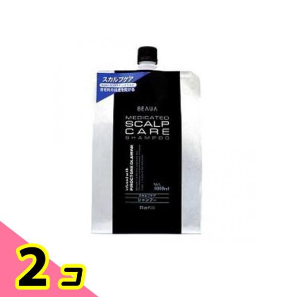熊野油脂 ビューア 薬用スカルプケアリンスインシャンプー 詰め替え用 1000mL ×2個