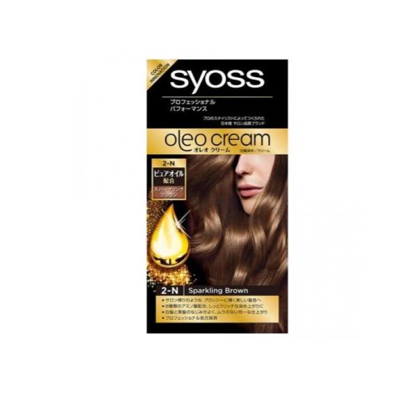 2980円以上で注文可能  syoss サイオス オレオクリーム ヘアカラー 2-N スパークリングブラウン 1組入 (1個)