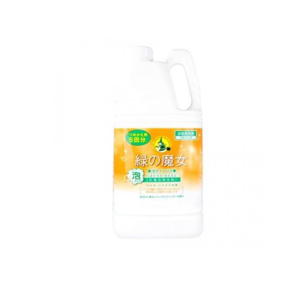 他サイト： 2980円以上で注文可能  緑の魔女 泡タイプ バス 2000mL (詰め替え用) (1個)の商品画像