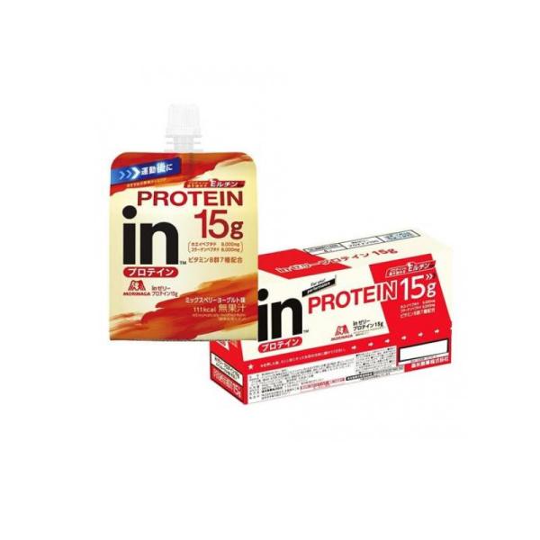 他サイト： 2980円以上で注文可能  inゼリー プロテイン15g ミックスベリーヨーグルト味 900g (150g×6コ入) (1個)の商品画像