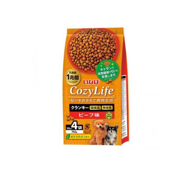他サイト： 2980円以上で注文可能  いなば Cozy Life(コージーライフ) クランキー 犬用 ビーフ味 190g (×4) (1個)の商品画像