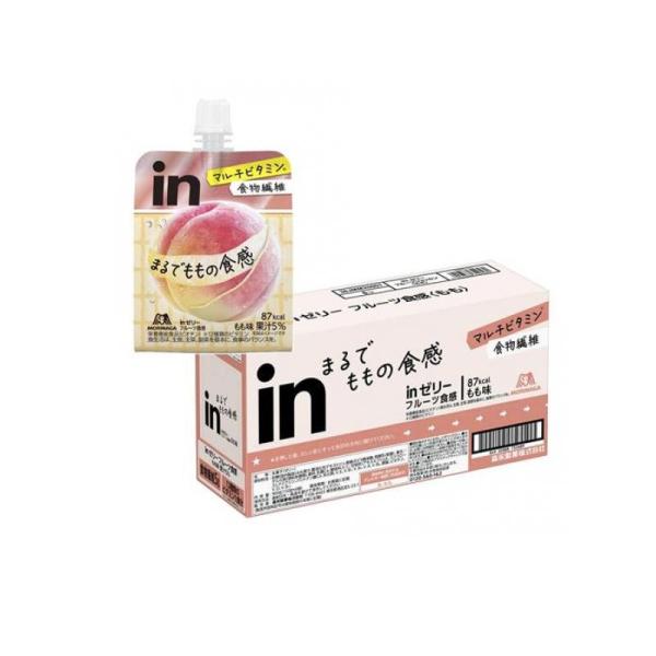 他サイト： 2980円以上で注文可能  inゼリー フルーツ食感 もも味 900g (150g×6個入) (1個)の商品画像