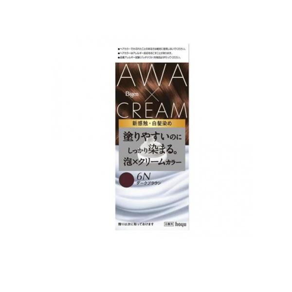 ●ホーユー Bigen（ビゲン）泡クリームカラー●AWA×CREAM。新感触。これは、第3の白髪染め。●クリームと泡の良いところを合わせた手塗りのハイブリッド剤が、手間なくキレイを実現する白髪用ヘアカラー。●クリームの「染毛力」と泡の「使い...