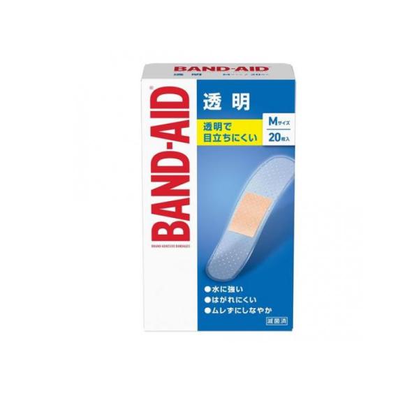 他サイト： 2980円以上で注文可能  BAND-AID バンドエイド 透明 Mサイズ 20枚入 (1個)の商品画像