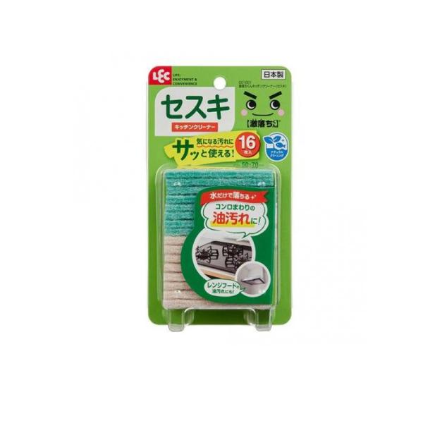 他サイト： 2980円以上で注文可能  激落ちくん キッチンクリーナー セスキ  16枚入 (1個)の商品画像