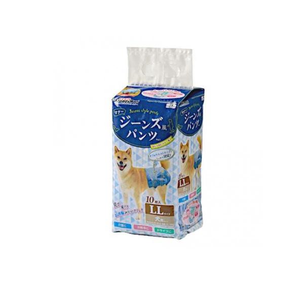 他サイト： 2980円以上で注文可能  ドギーマン ジーンズ風パンツ LLサイズ 10枚入 (1個)の商品画像