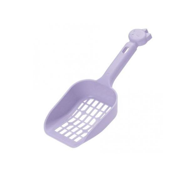 他サイト： 2980円以上で注文可能  リッチェル コロル ネコトイレ用スコップ 大粒用 パープル 1本入 (056101) (1個)の商品画像