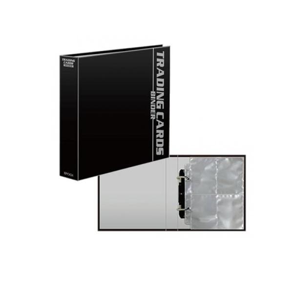 他サイト： 2980円以上で注文可能  エポック社 トレーディングカードバインダー4ポケット D型 2リング (4Pシート12枚付) (1個)の商品画像