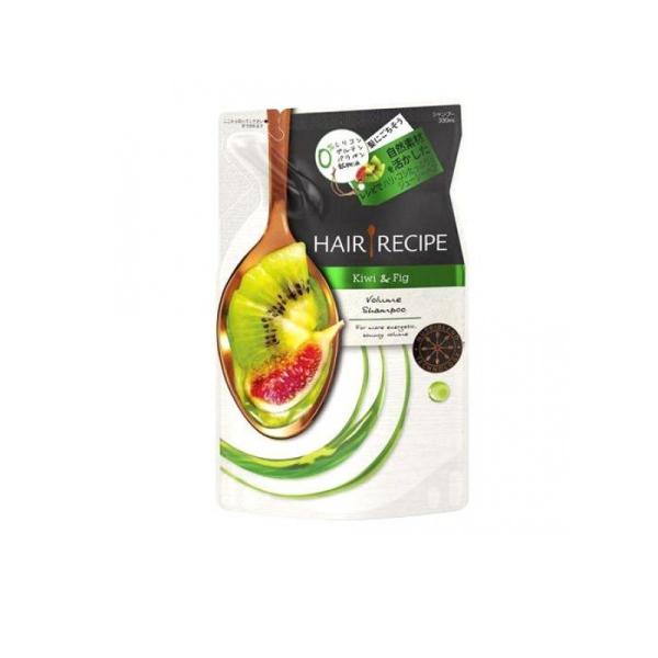 他サイト： 2980円以上で注文可能  ヘアレシピ キウイ エンパワー ボリューム レシピ シャンプー 詰め替え用 330mL ヘアケア ふんわり 地肌 無添加 (1個)の商品画像