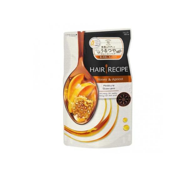 他サイト： 2980円以上で注文可能  ヘアレシピ ハニーアプリコット エンリッチモイスチャーレシピシャンプー 詰め替え用 330mL (1個)の商品画像