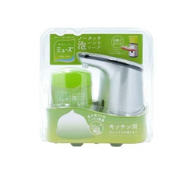 他サイト： 2980円以上で注文可能  ミューズ ノータッチ泡ハンドソープ ディスペンサー付 250mL (キッチン用) (1個)の商品画像