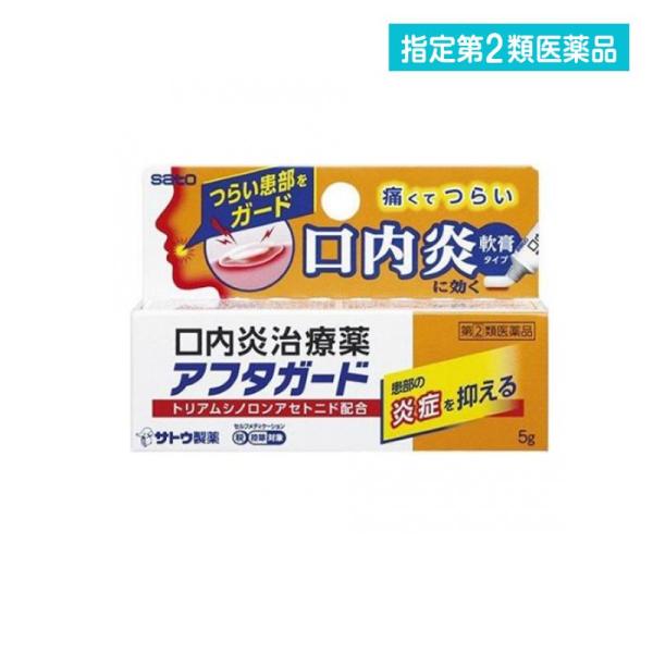 他サイト： 2980円以上で注文可能  指定第２類医薬品 アフタガード 5g アフタ性口内炎 治療薬 軟膏 塗り薬 子供 市販薬 (1個)の商品画像