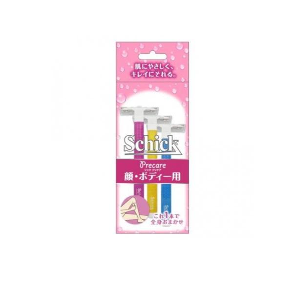schick（シック） プリケア Tディスポ 顔・ボディ用カミソリ 3本入 (1