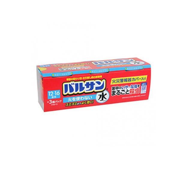 他サイト： バルサン 火を使わない水タイプ くん煙殺虫剤 12〜16畳用 25g× 3個パック (1個)の商品画像