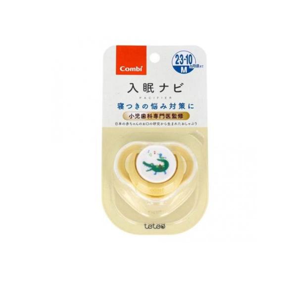 他サイト： テテオ おしゃぶり入眠ナビ サイズM  ワニとことり(YE) 1個入 (1個)の商品画像