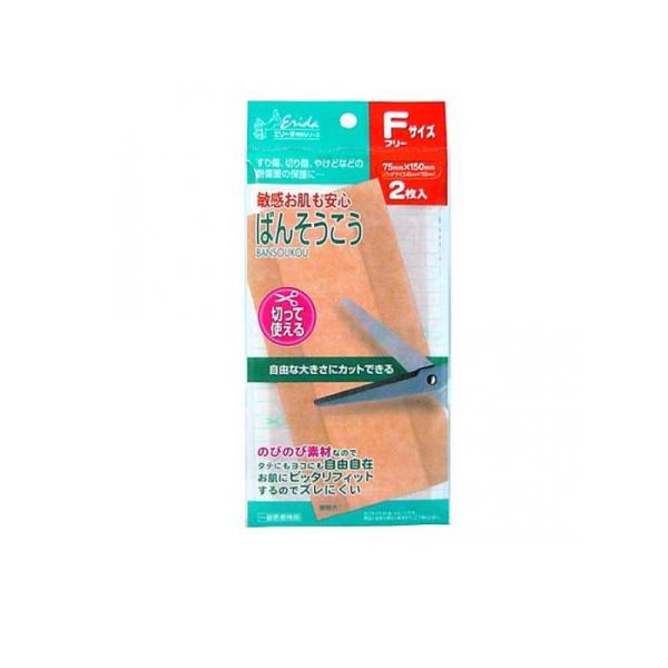 エリーダ ウレタン 切って使えるばんそうこうフリーサイズ 2枚 (1個)