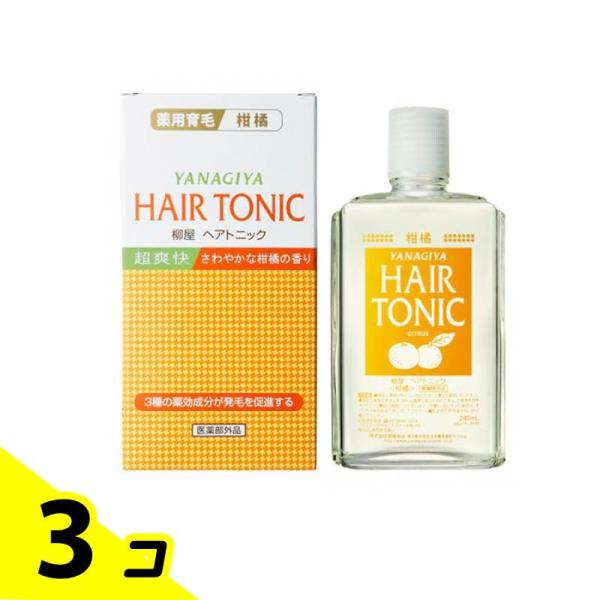 ●天然柑橘エキス配合の薬用ヘアトニック。●加齢とともに硬くなってつっぱった頭皮にうるおいを与えて柔軟にし、健やかな髪を育てるための頭皮環境を整えます。●３種の薬効成分が抜け毛を防ぎ、発毛促進。●さわやかな柑橘の香りと超爽快な使用感で、気にな...