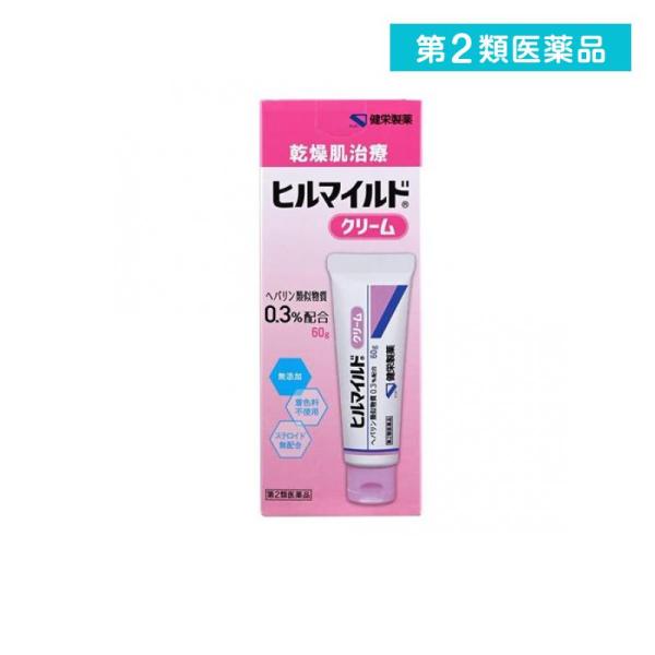 他サイト： 第２類医薬品 ヒルマイルドクリーム 60g 塗り薬 乾燥肌 顔 手足 皮膚 手荒れ 子供 (1個)の商品画像