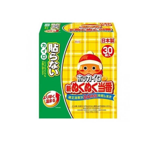 他サイト： ホッカイロ 新ぬくぬく当番 貼らないタイプ レギュラー 30個 (1個)の商品画像