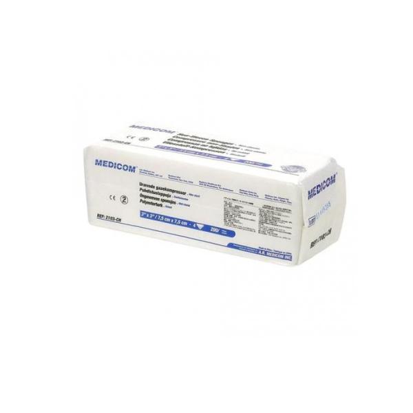 他サイト： メディコム 不織布ガーゼ  #2103 200枚入 (4折り7.5×7.5cm) (1個)の商品画像