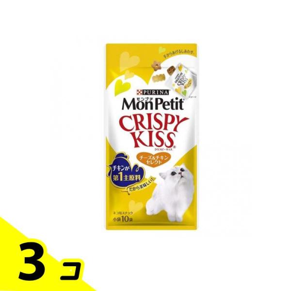 他サイト： ピュリナ モンプチ クリスピーキッス チーズ&amp;チキンセレクト 3g (×10袋) 3個セットの商品画像
