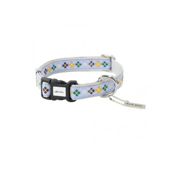 ペティオ アドメイト アーガイルカラー M 中型犬用首輪 ライト