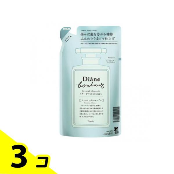 ネイチャーラボ モイストダイアン ボヌール ダメージリペア&amp;シャイン シャンプー ブルージャスミン 詰め替え用 400mL ×3個
