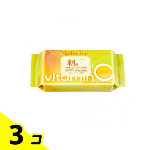 サボリーノ 朝用マスク 目ざまシート ビタットC 30枚入 3個セット