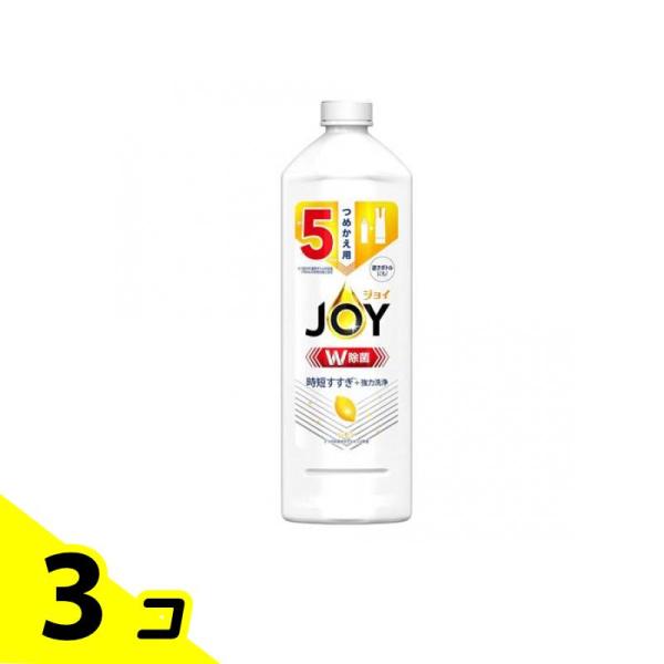P&Gジャパン JOY W除菌 ジョイコンパクト スパークリングレモンの香り 670mL (詰め替え用 特大サイズ) ×3個
