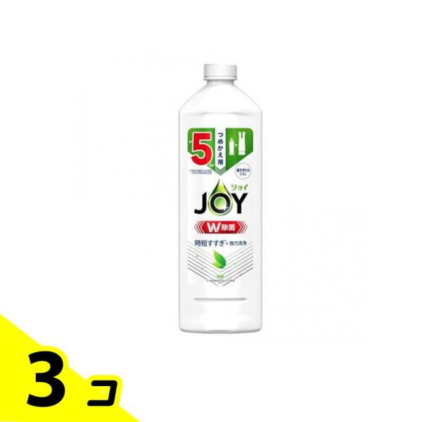 P&Gジャパン JOY W除菌 ジョイコンパクト 緑茶の香り 670mL (詰め替え用 特大サイズ) ×3個
